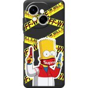 Чорний чохол BoxFace Tecno Spark Go 1 White Bart