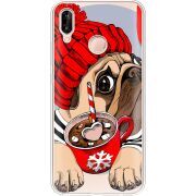 Прозрачный чехол Uprint Huawei P20 Lite Winter Puggy
