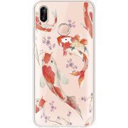 Прозрачный чехол Uprint Huawei P20 Lite Japanese Koi Fish