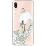 Прозрачный чехол Uprint Huawei P20 Lite Swan