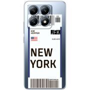 Прозорий чохол BoxFace Xiaomi 14T Pro Ticket New York