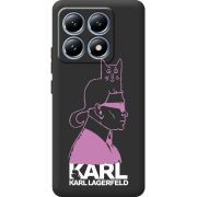 Чорний чохол BoxFace Xiaomi 14T Pro Pink Karl