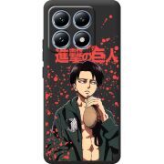 Чорний чохол BoxFace Xiaomi 14T Pro Атака Титанов Леви