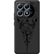 Чорний чохол BoxFace Xiaomi 14T Pro Hugin and Munin