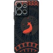 Чорний чохол BoxFace Motorola G75 Ornament