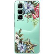 Прозорий чохол BoxFace Infinix Hot 50 Pro Floral