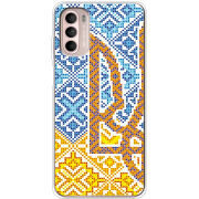 Чохол BoxFace Motorola Moto G52 Тризуб Вишивка