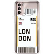 Прозорий чохол BoxFace Motorola Moto G52 Ticket London