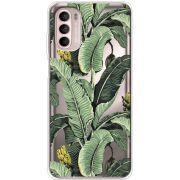Прозорий чохол BoxFace Motorola Moto G52 Banana Leaves