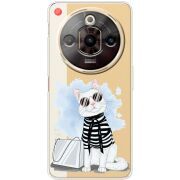 Прозорий чохол BoxFace Nubia Focus Pro Cat Style