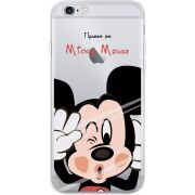 Прозрачный чехол Uprint Apple iPhone 6 / 6S Mister M
