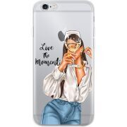 Прозрачный чехол Uprint Apple iPhone 6 / 6S Live The Moment