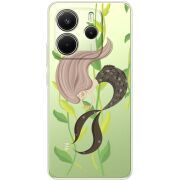 Прозорий чохол BoxFace Xiaomi Redmi Note 14 4G Cute Mermaid