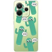 Прозорий чохол BoxFace Xiaomi Redmi Note 14 4G EU version с 3D-глазками HIYA