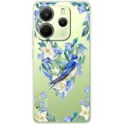 Прозорий чохол BoxFace Xiaomi Redmi Note 14 4G Spring Bird