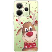 Прозорий чохол BoxFace Xiaomi Redmi Note 14 4G Winter Deer
