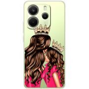 Прозорий чохол BoxFace Xiaomi Redmi Note 14 4G Queen and Princess