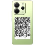 Прозорий чохол BoxFace Xiaomi Redmi Note 14 4G Blah Blah