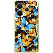 Прозорий чохол BoxFace Xiaomi Redmi Note 14 4G Butterfly Morpho