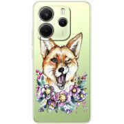 Прозорий чохол BoxFace Xiaomi Redmi Note 14 4G Winking Fox