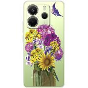 Прозорий чохол BoxFace Xiaomi Redmi Note 14 4G My Bouquet