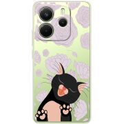 Прозорий чохол BoxFace Xiaomi Redmi Note 14 4G Meow
