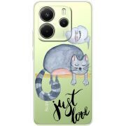 Прозорий чохол BoxFace Xiaomi Redmi Note 14 4G Just Love
