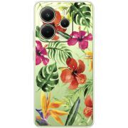 Прозорий чохол BoxFace Xiaomi Redmi Note 14 4G Tropical Flowers