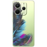 Прозорий чохол BoxFace Xiaomi Redmi Note 14 4G Feathers