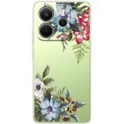 Прозорий чохол BoxFace Xiaomi Redmi Note 14 4G Floral