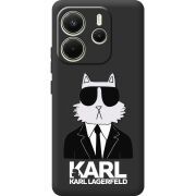 Чорний чохол BoxFace Xiaomi Redmi Note 14 4G EU version Cat in Black