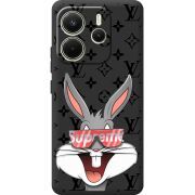 Чорний чохол BoxFace Xiaomi Redmi Note 14 4G EU version looney bunny