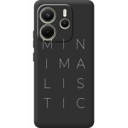 Чорний чохол BoxFace Xiaomi Redmi Note 14 4G EU version Minimalistic