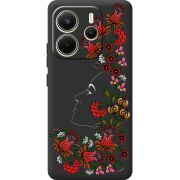 Чорний чохол BoxFace Xiaomi Redmi Note 14 4G EU version 3D Ukrainian Muse