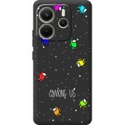 Чорний чохол BoxFace Xiaomi Redmi Note 14 4G EU version Among Us Invisible