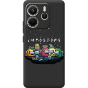 Чорний чохол BoxFace Xiaomi Redmi Note 14 4G EU version Among Us Impostors