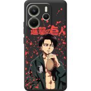 Чорний чохол BoxFace Xiaomi Redmi Note 14 4G EU version Атака Титанов Леви