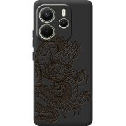Чорний чохол BoxFace Xiaomi Redmi Note 14 4G EU version Chinese Dragon