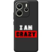 Чорний чохол BoxFace Xiaomi Redmi Note 14 4G EU version I'm Crazy