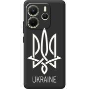 Чорний чохол BoxFace Xiaomi Redmi Note 14 4G EU version Тризуб монограмма ukraine
