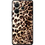 Чорний чохол BoxFace Xiaomi Redmi Note 14 4G EU version Леопардовий