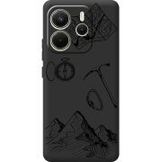 Чорний чохол BoxFace Xiaomi Redmi Note 14 4G EU version Mountains