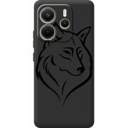 Чорний чохол BoxFace Xiaomi Redmi Note 14 4G EU version Wolf
