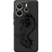Чорний чохол BoxFace Xiaomi Redmi Note 14 4G EU version Snake