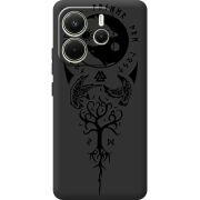 Чорний чохол BoxFace Xiaomi Redmi Note 14 4G EU version Hugin and Munin