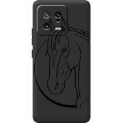 Черный чехол BoxFace Xiaomi 13 Horse