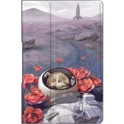 Чохол для Lenovo Tab Plus Астронавт в квітах