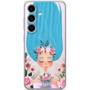 Прозорий чохол BoxFace Samsung Galaxy S25 (S931) Blue Hair