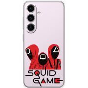 Прозорий чохол BoxFace Samsung Galaxy S25 (S931) siquid game люди в красном