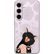 Прозорий чохол BoxFace Samsung Galaxy S25 Meow